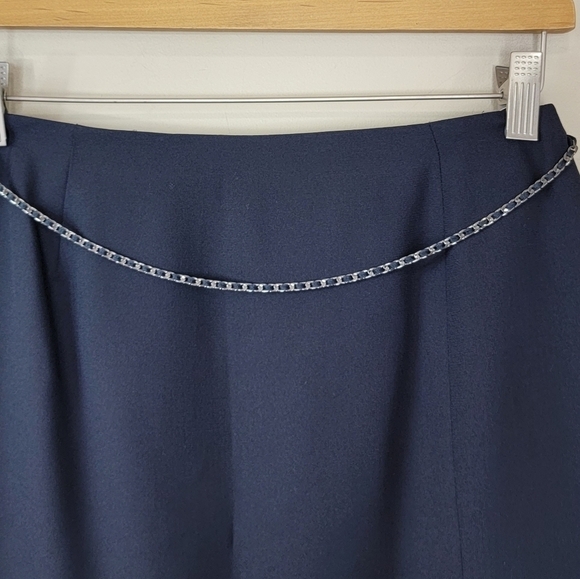 Zucca | Black Mini Skirt with Chain Detail - Picture 3 of 5